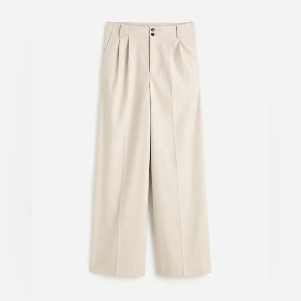 Madewell The Harlow Wide Leg Pant in Brushed Twill - Picture 3 of 9